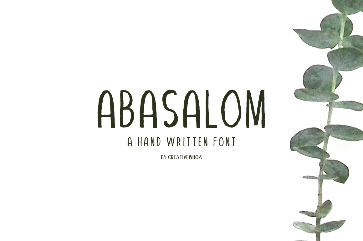 Abasalom: A Warm, Earthy Handwritten Font for Real Small Business Branding