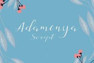 Adamenya: A Handwritten Font That Feels Like Your Best Craft Project