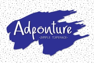 Adfonture: A Sweet, Smooth Handwritten Typeface for Thoughtful Design