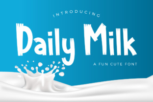 Daily Milk: A Joyful Script Font for Thoughtful Editorial Design
