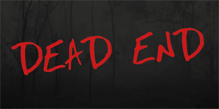 Dead End Font: A Gritty, Hand-Scrawled Display Typeface for Bold Brand Moments
