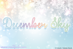 December Sky: A Festive Script Font for Scroll-Stopping Campaigns