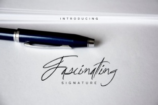 Fascinating Signature: A Handwritten Script Font That Elevates Real Small Business Branding