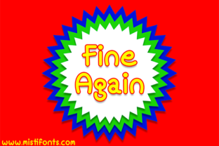 Fine Again: A Playful Comic Script Font for Real Branding