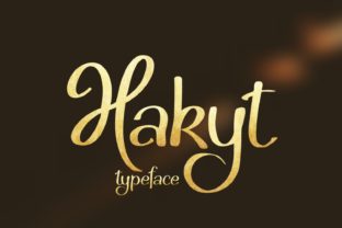Hakyt: A Bold Script Font That Stops Scrollers
