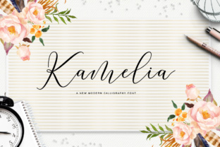 Kamelia: A Modern Script Font for Elegant Web Design