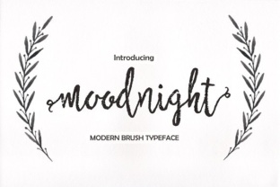Moodnight: A Handwritten Font That Feels Like a Quiet Conversation