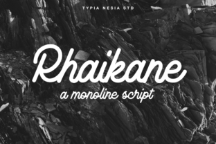 Rhaikane: A Vintage Monoline Font That Commands Attention