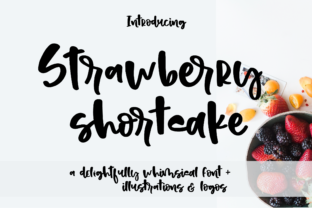 Strawberry Shortcake Font: Playful Script for Handmade Labels & Printables