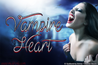 Vampire Heart: A Playful Script Font for Brand Identity