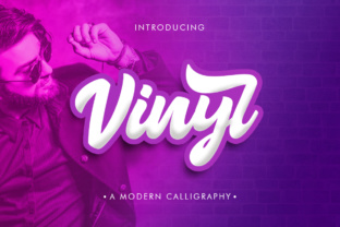 Vinyl: A Bold, Modern Script Font for Small Business Branding